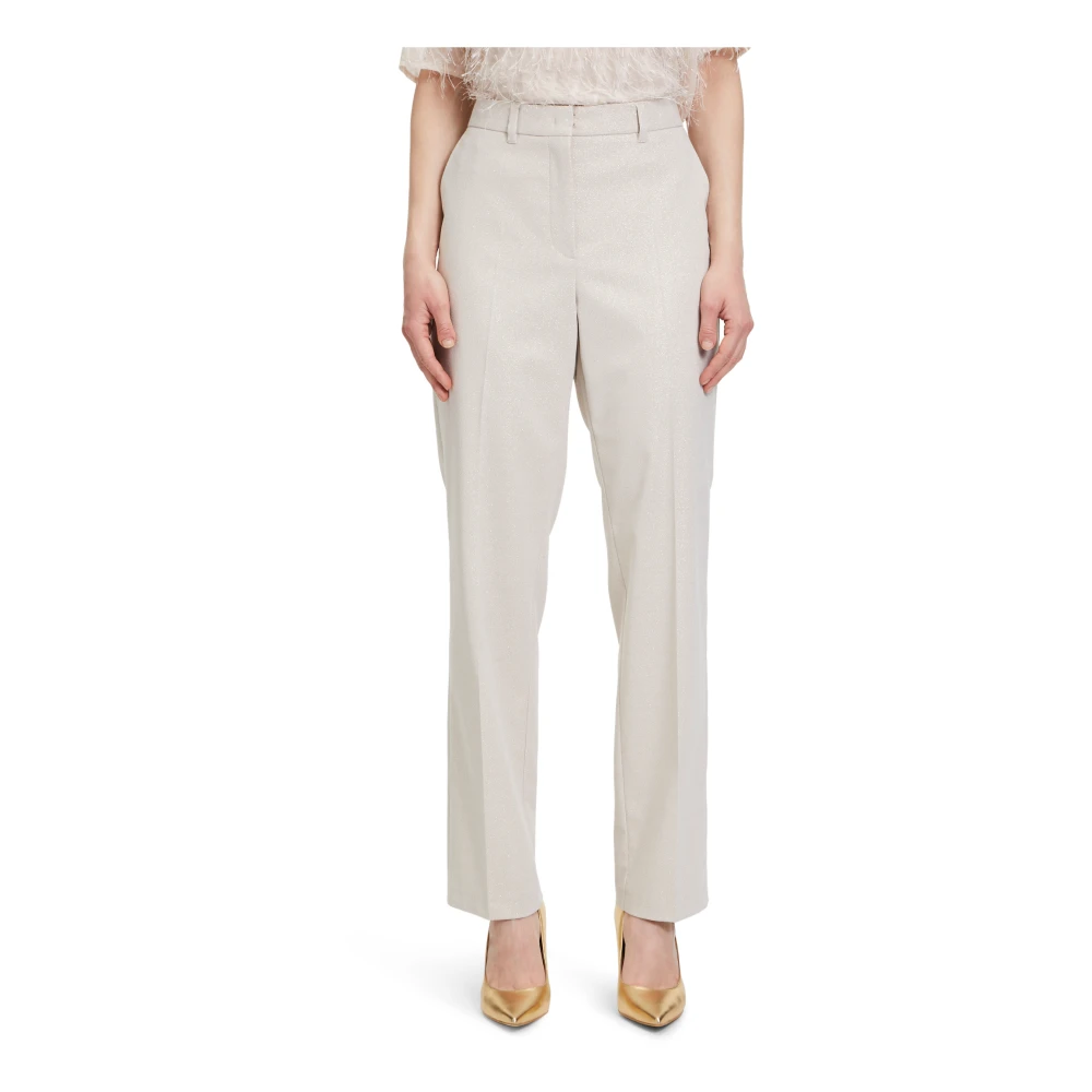 Betty & Co Pak broek in glitter look Gray Dames