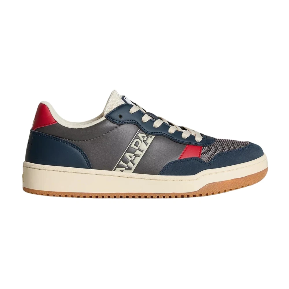 Napapijri Grijze S3Courtis01 Sneakers Comfortabele Urban Stijl Heren Schoenen Veelkleurig Multicolor