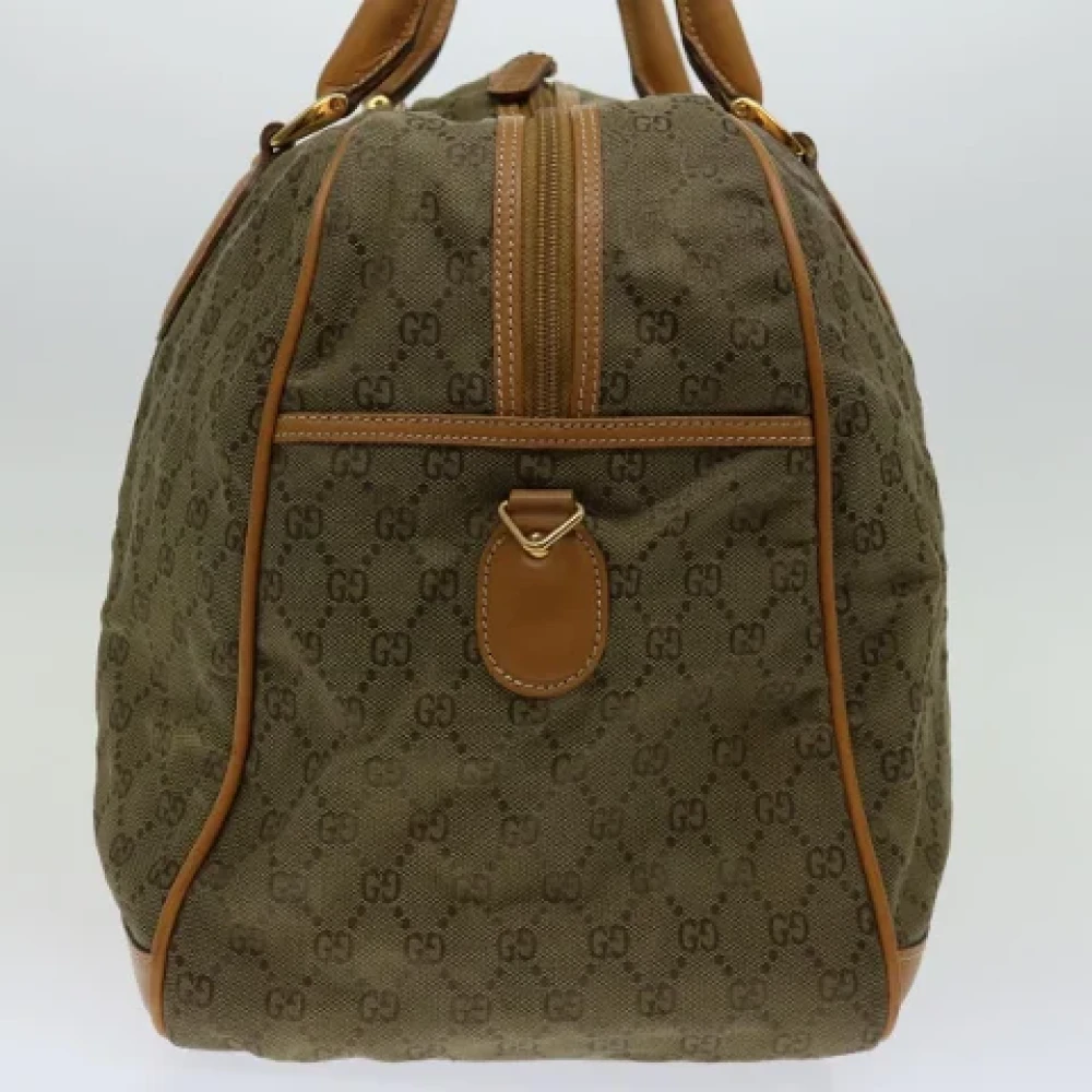 Gucci Vintage Pre-owned Canvas travel-bags Brown Dames