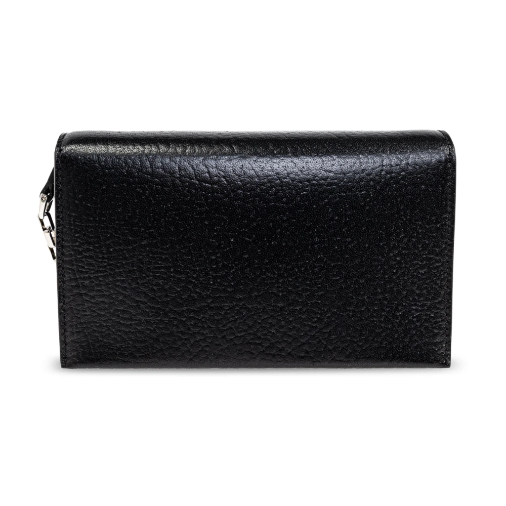 alexander mcqueen Leren clutch T-Bar Mini Black Dames