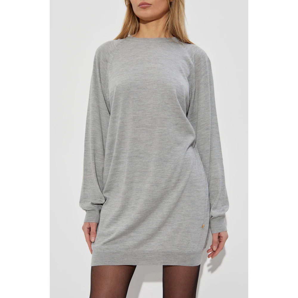 Moschino Rugloze jurk Gray Dames