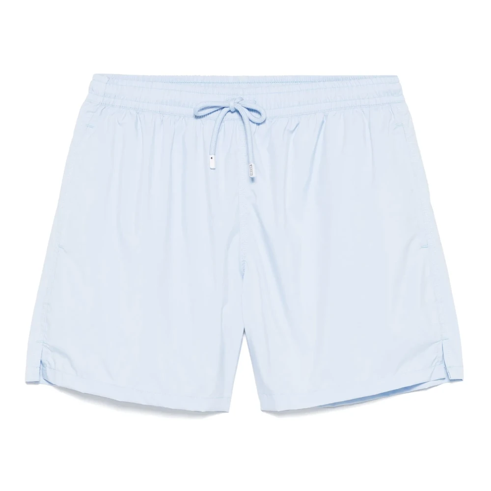 Fedeli Polyester Badshorts med Elastiskt Bälte Blue, Herr