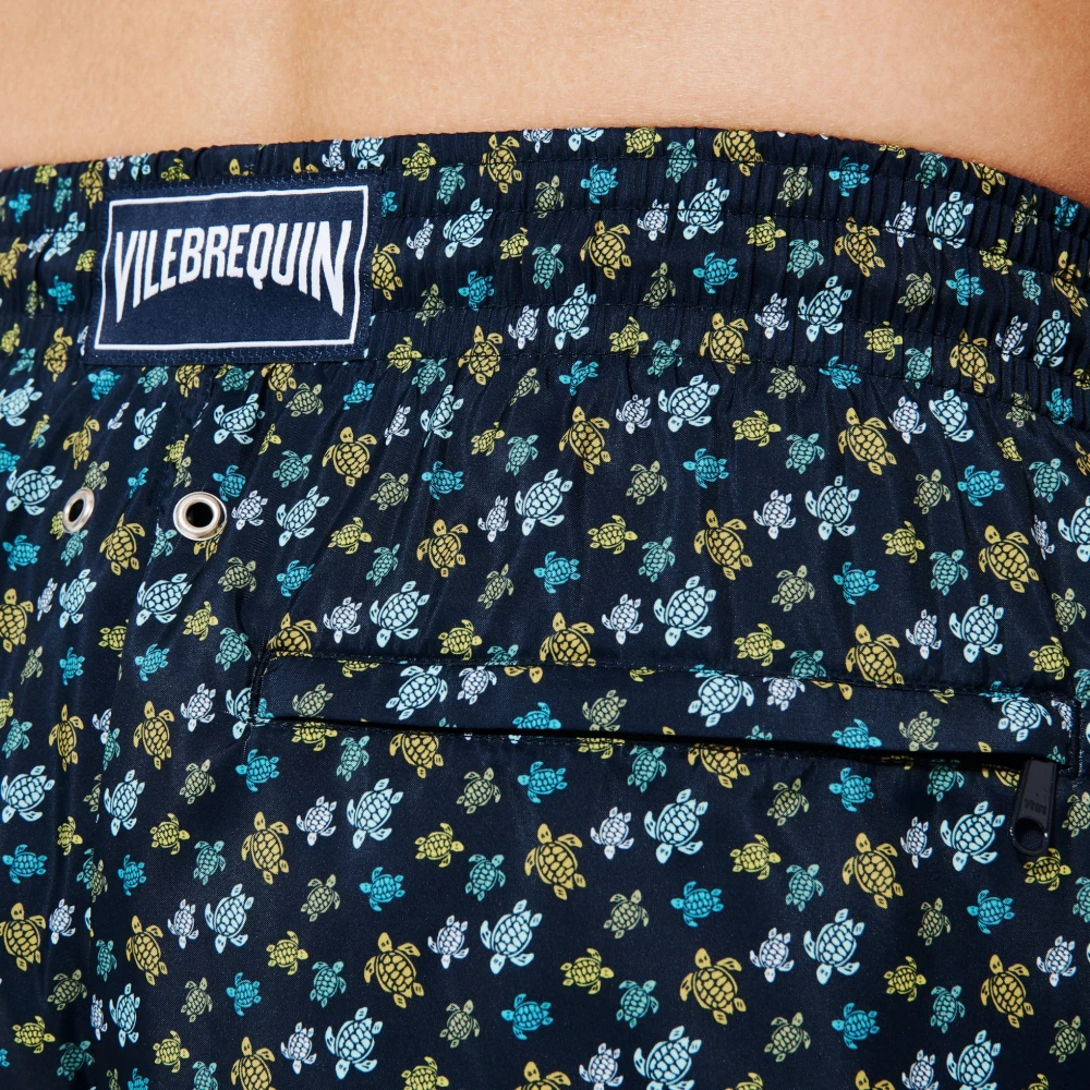 Vilebrequin Ultra-licht en opvouwbaar zwemkleding met regenboog schildpad print Blue Heren