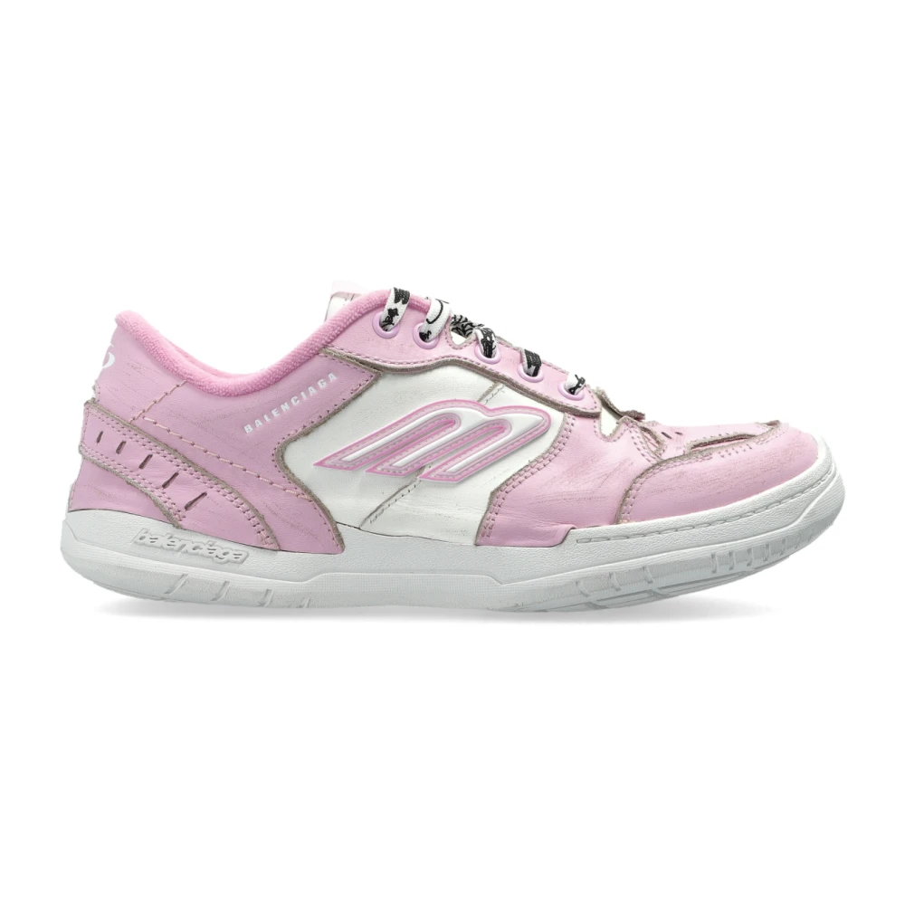 Balenciaga Women's Pink Sneakers, 6 Uk, Hamptons Medium Worn-Out Sneaker