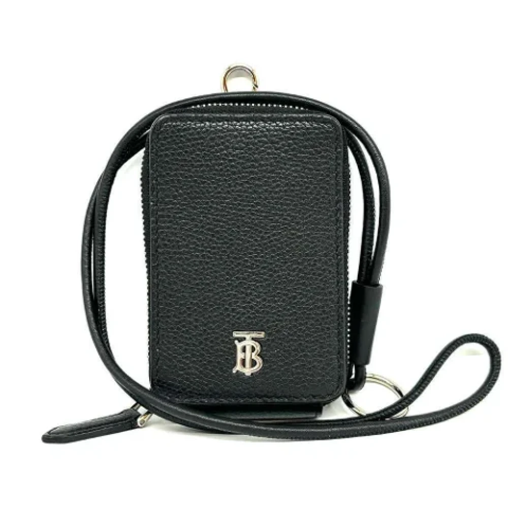 Burberry Vintage Pre-owned Leather wallets Black Dames