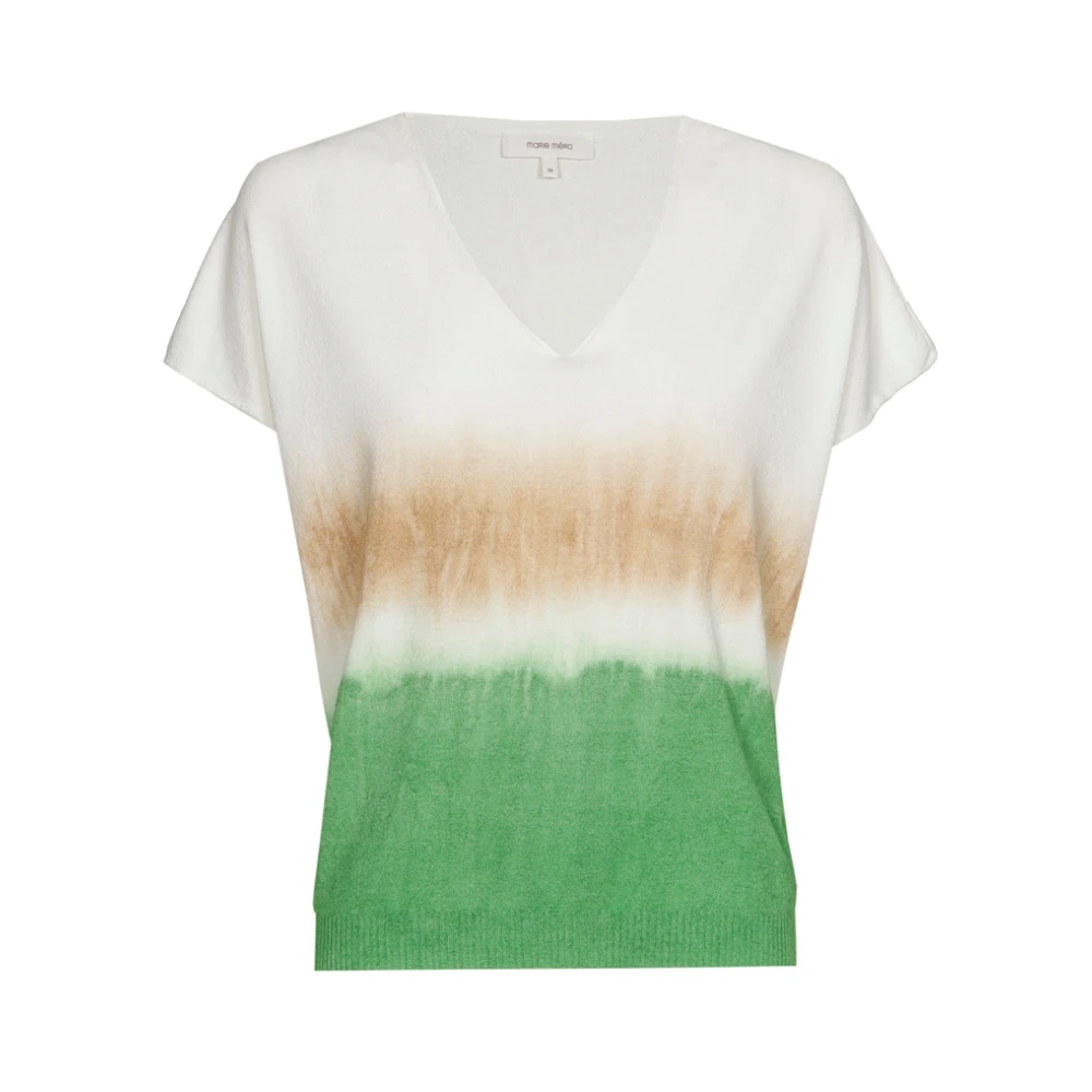 Marie Méro Dégradé V-Neck Pullover Multicolor Dames