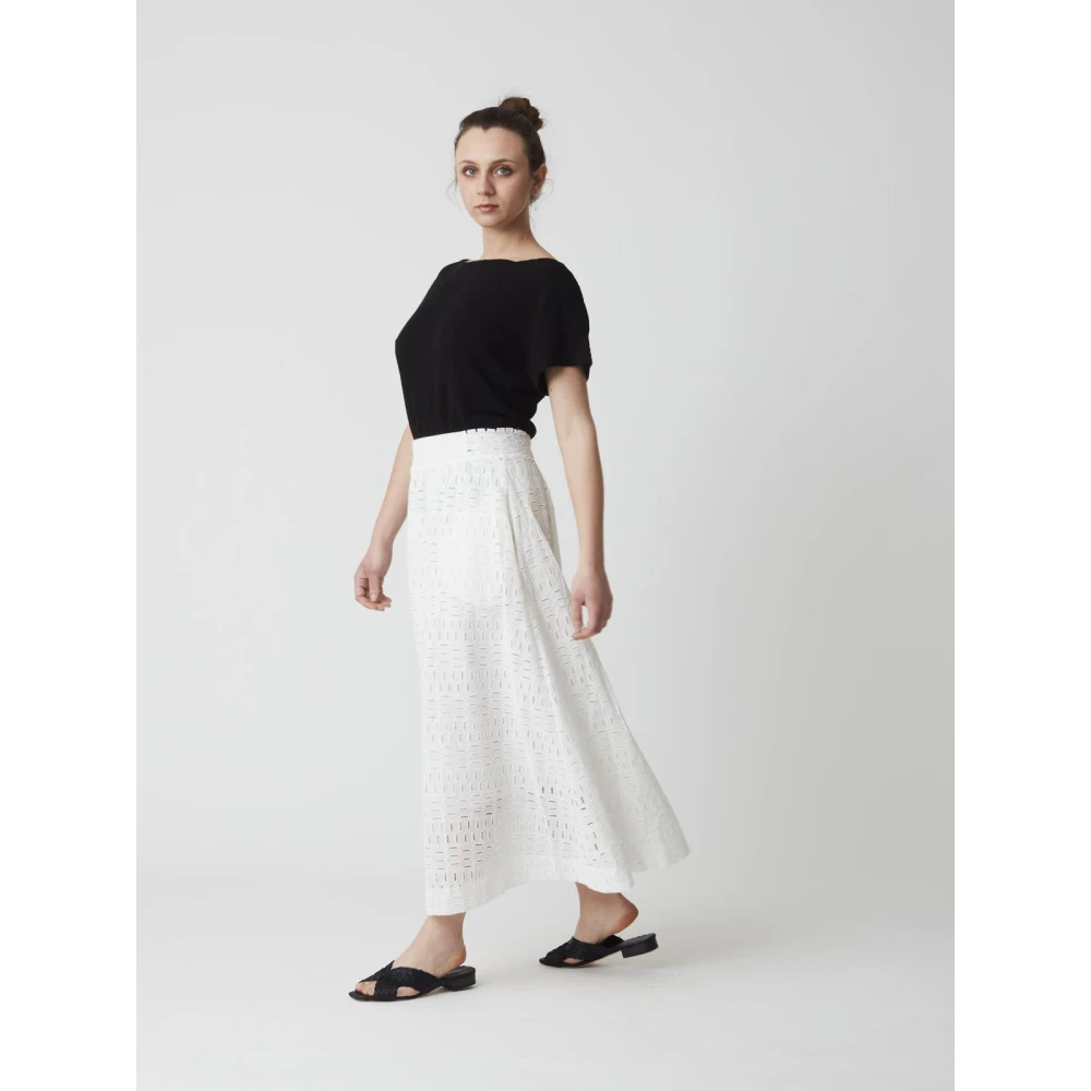 Alpha Studio Jersey Rok White Dames