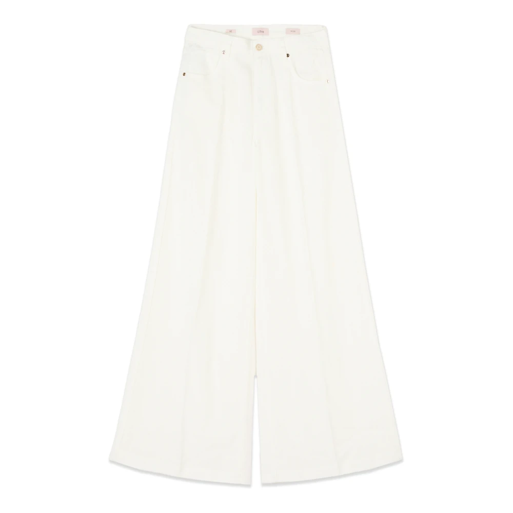 Oltre Femme Blanc - Palazzo Pants - Pantalons - Taille: 38 Fr