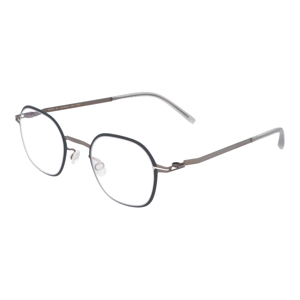 Mykita Moderne ronde metalen montuurbril Black Unisex
