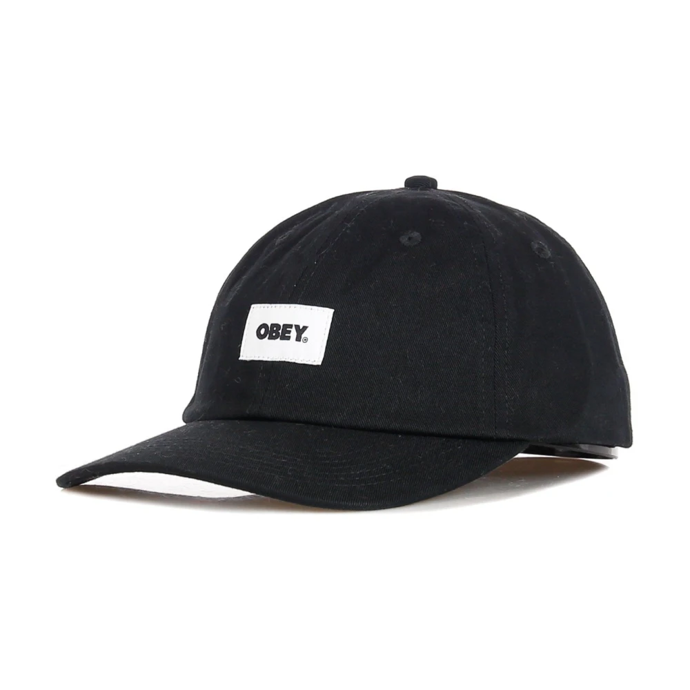 Obey Zwarte Gebogen Klep Pet Black Heren