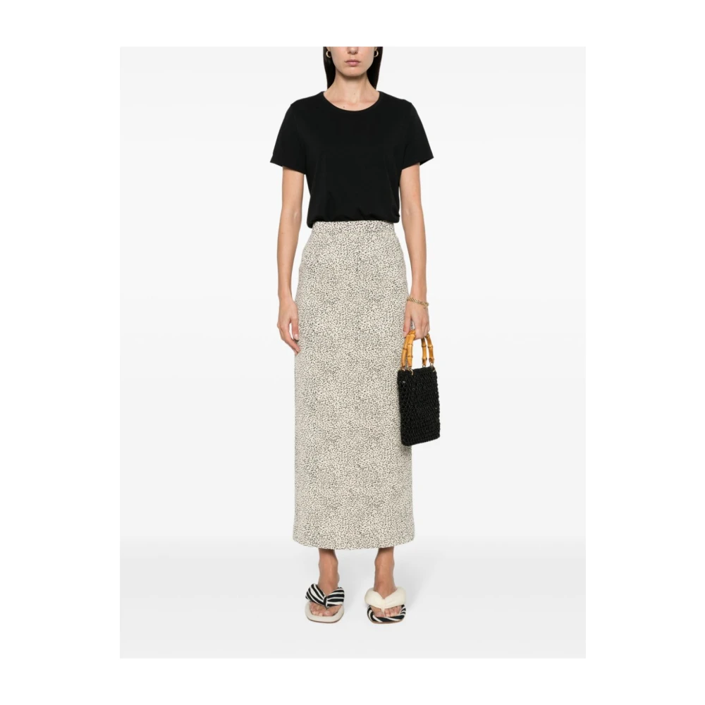 allude Zwarte T-shirts en Polos Black Dames