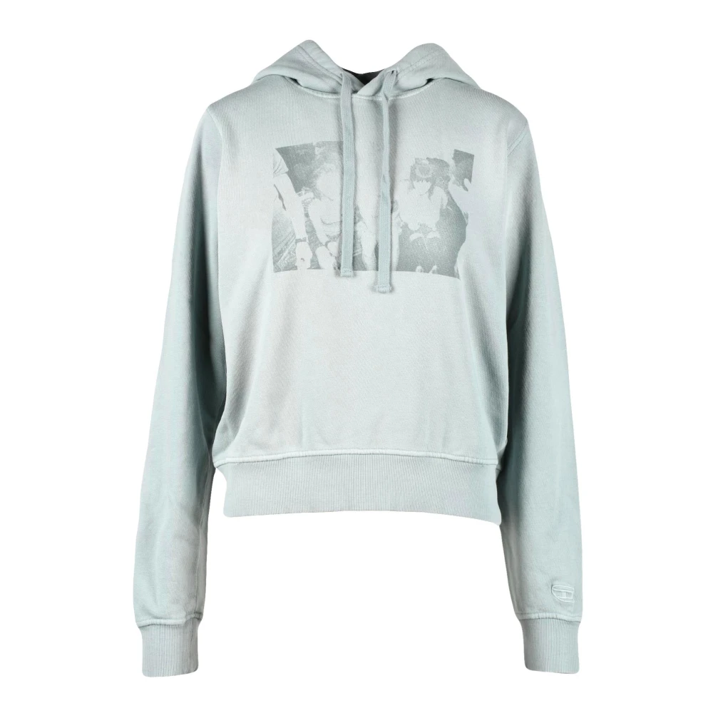 Diesel Katoenen Gebreide Trui Gray Dames