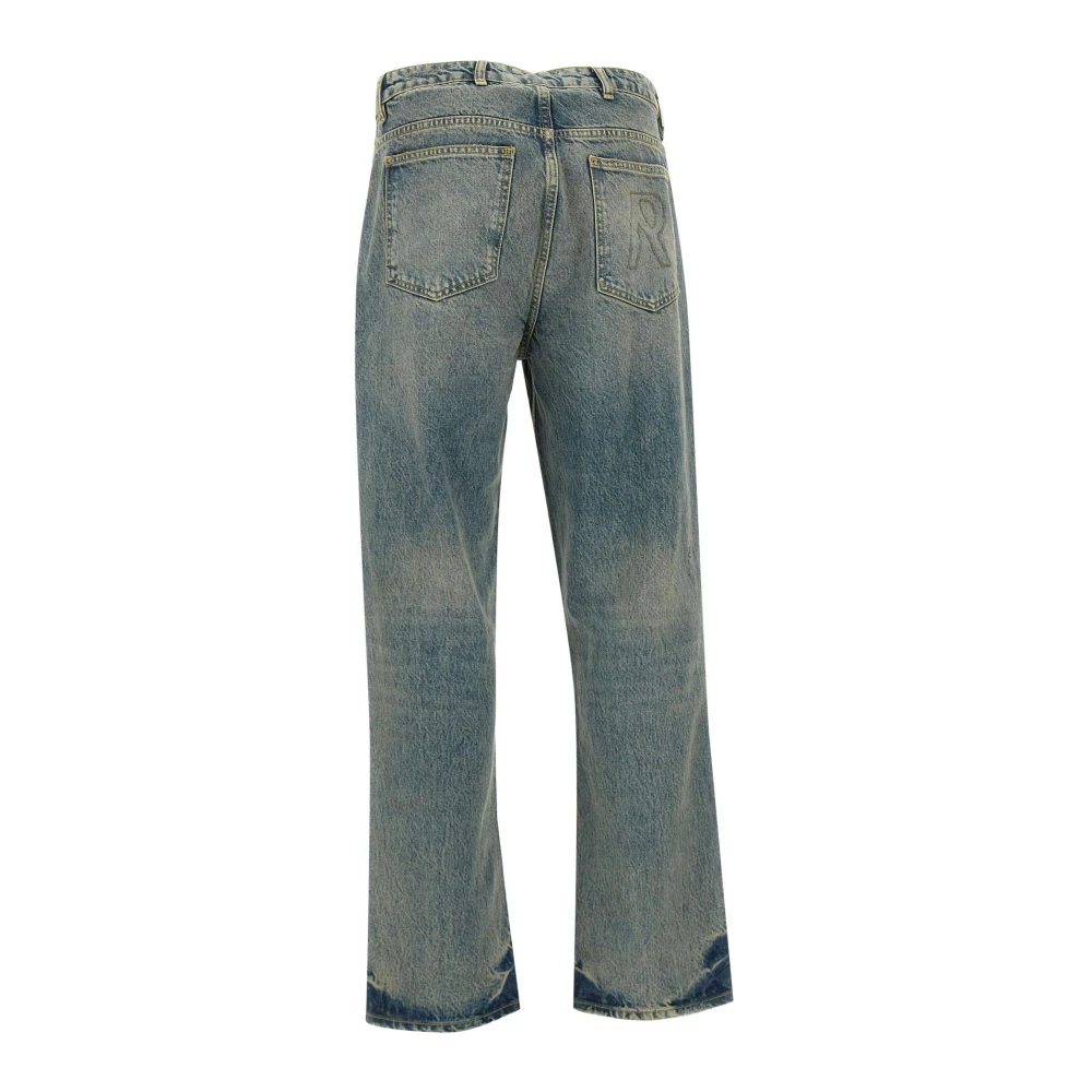 Represent Blauwe Katoenen Denim Straight Fit Jeans Blue Heren