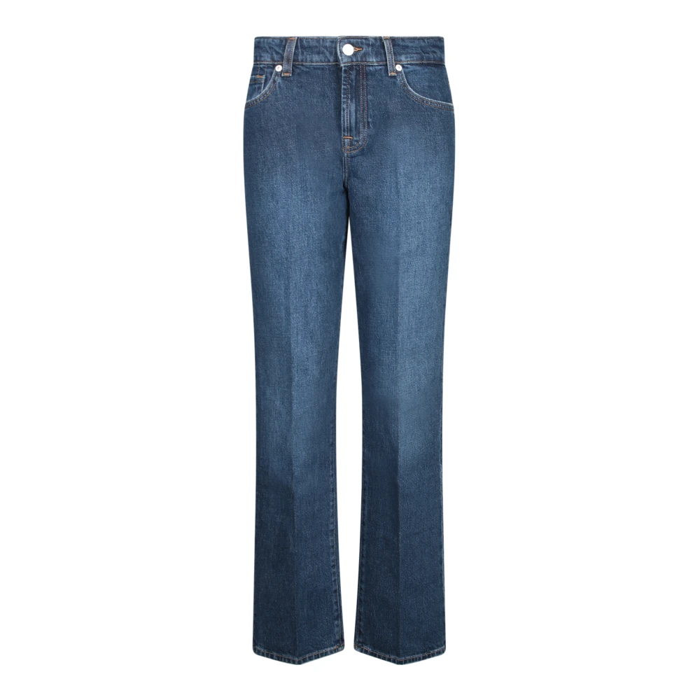 7 For All Mankind Blue Jeans Calie Straight Model - Female - Straight Fit Jeans - W28 - Jeans