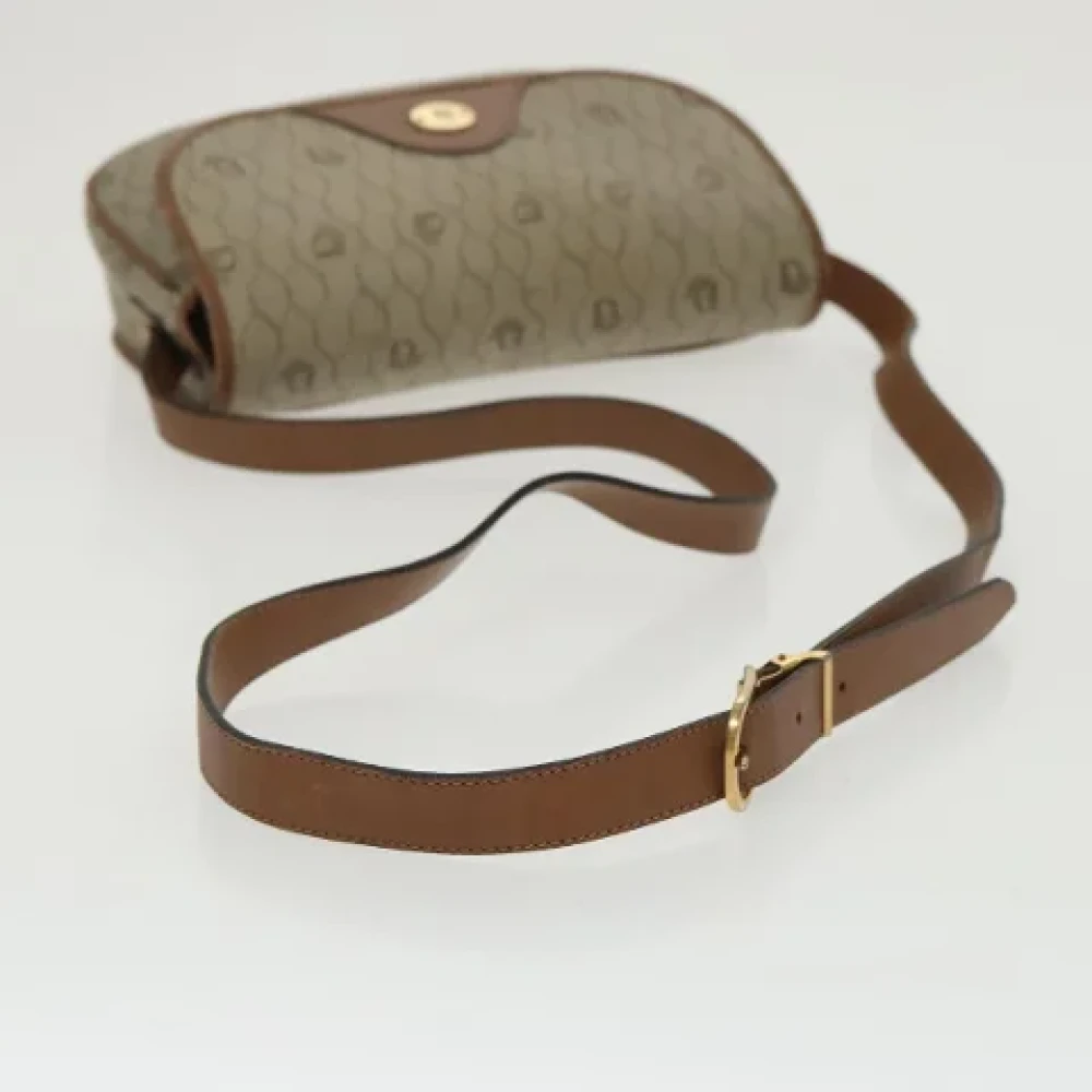 Dior Vintage Pre-owned Canvas shoulder-bags Beige Dames