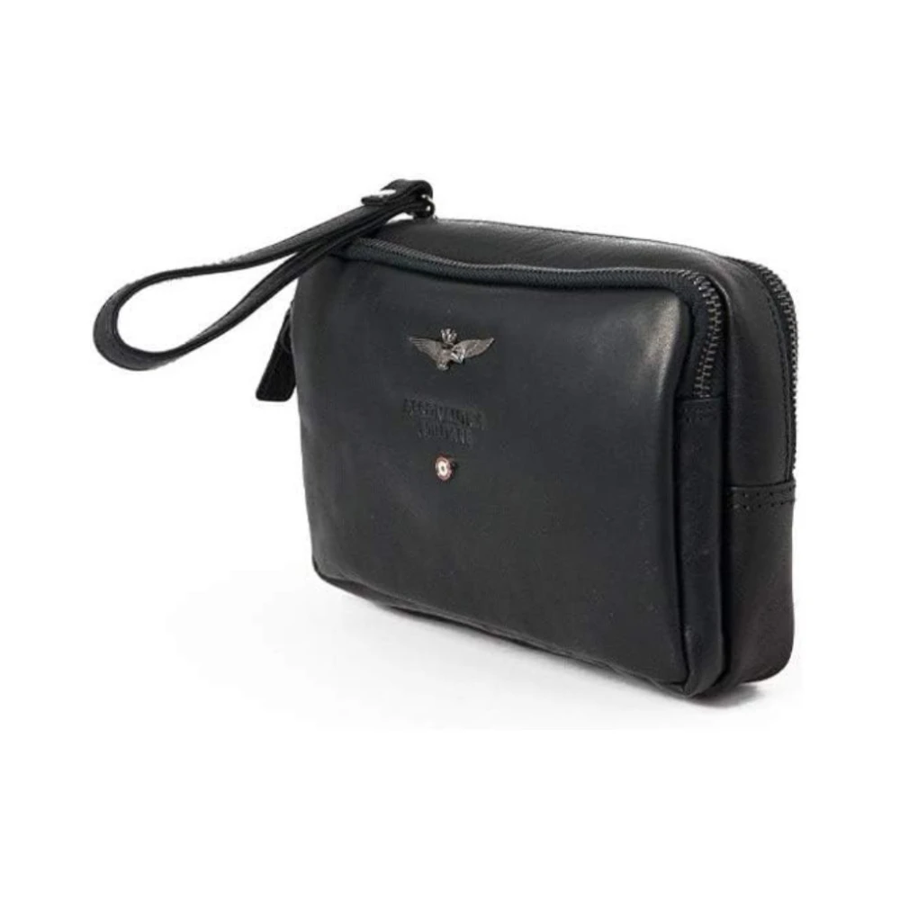 aeronautica militare Vintage Schoudertas Am-309 Black Heren