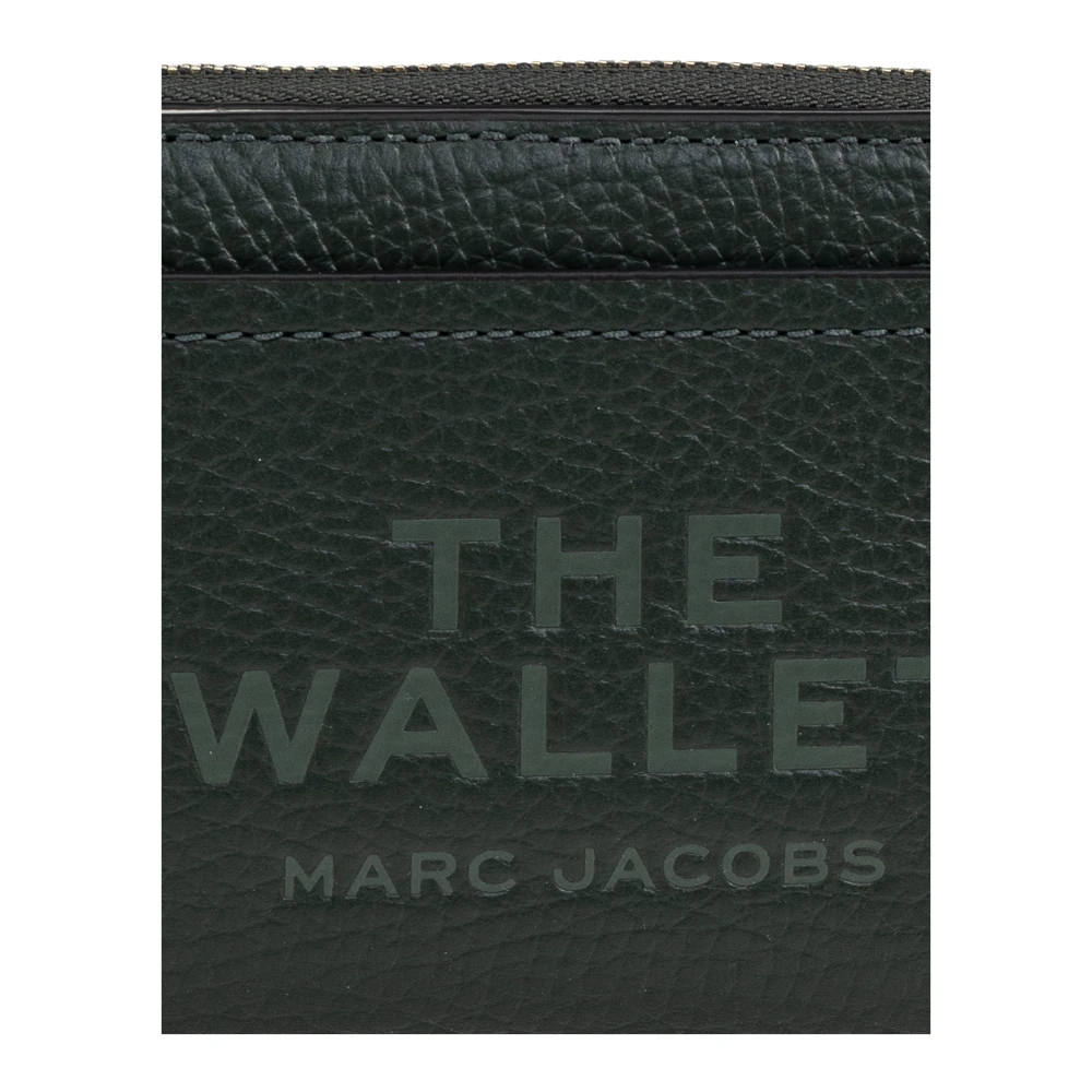 Marc Jacobs Leren portemonnee Green Dames
