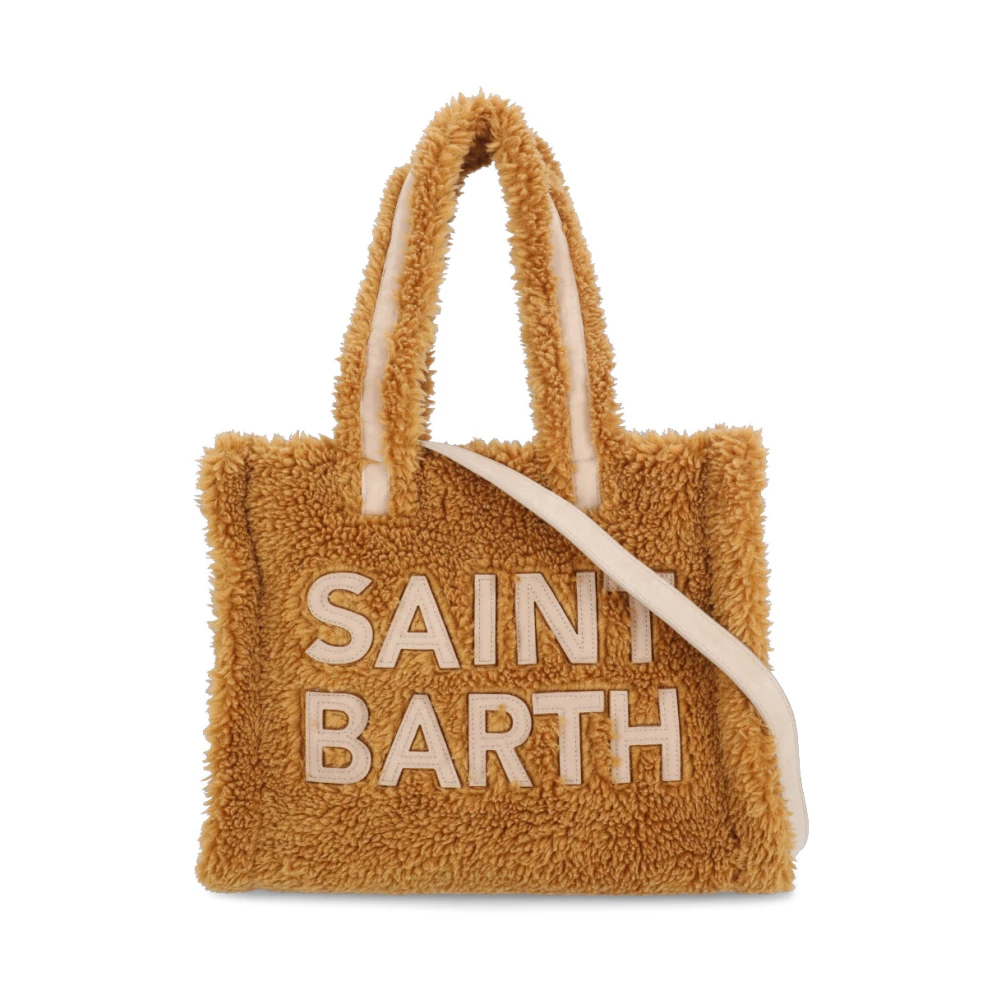 Saint Barth Bruine Teddy Handtas met Twee Handvatten Brown Dames