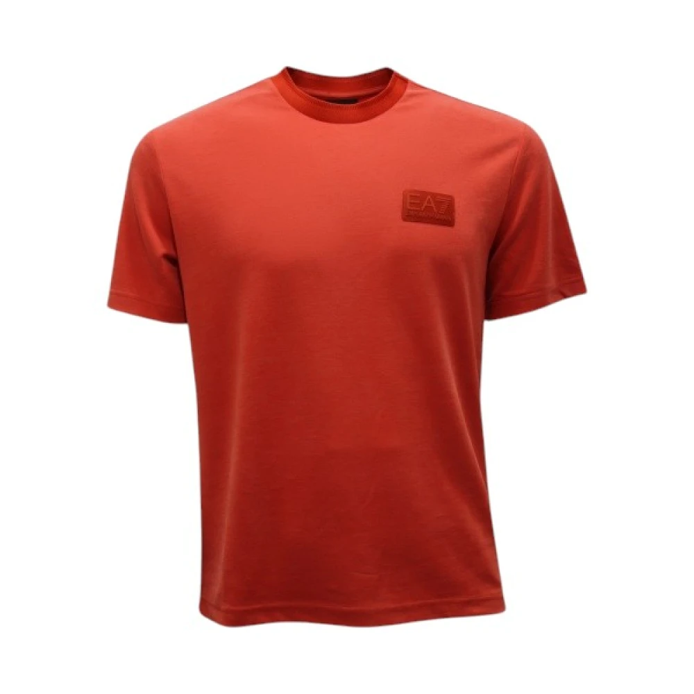 Emporio Armani Men's Orange T-Shirts - T-Shirts - Xs - Tops