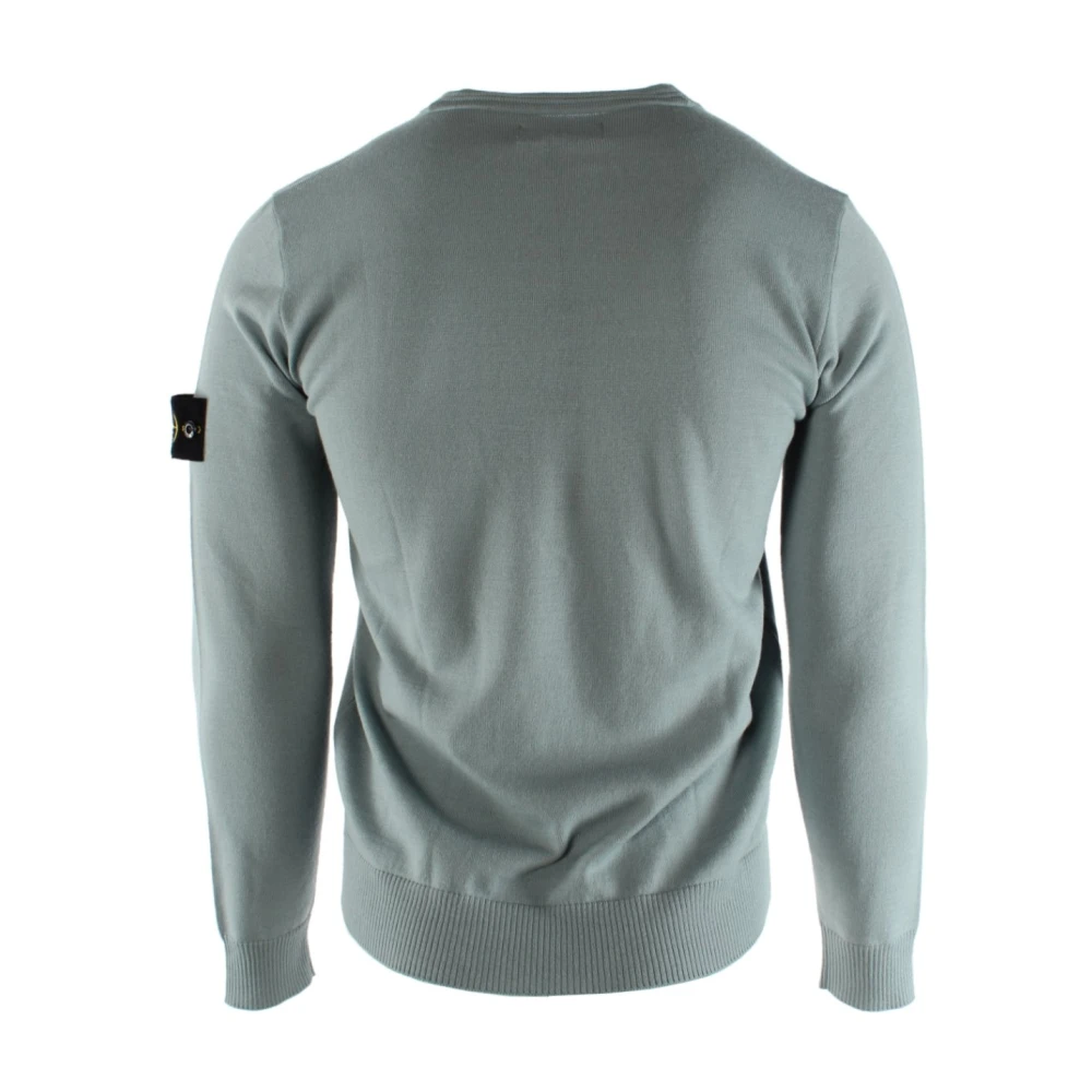 Stone Island Blauwe Wol Heren Trui Blue Heren