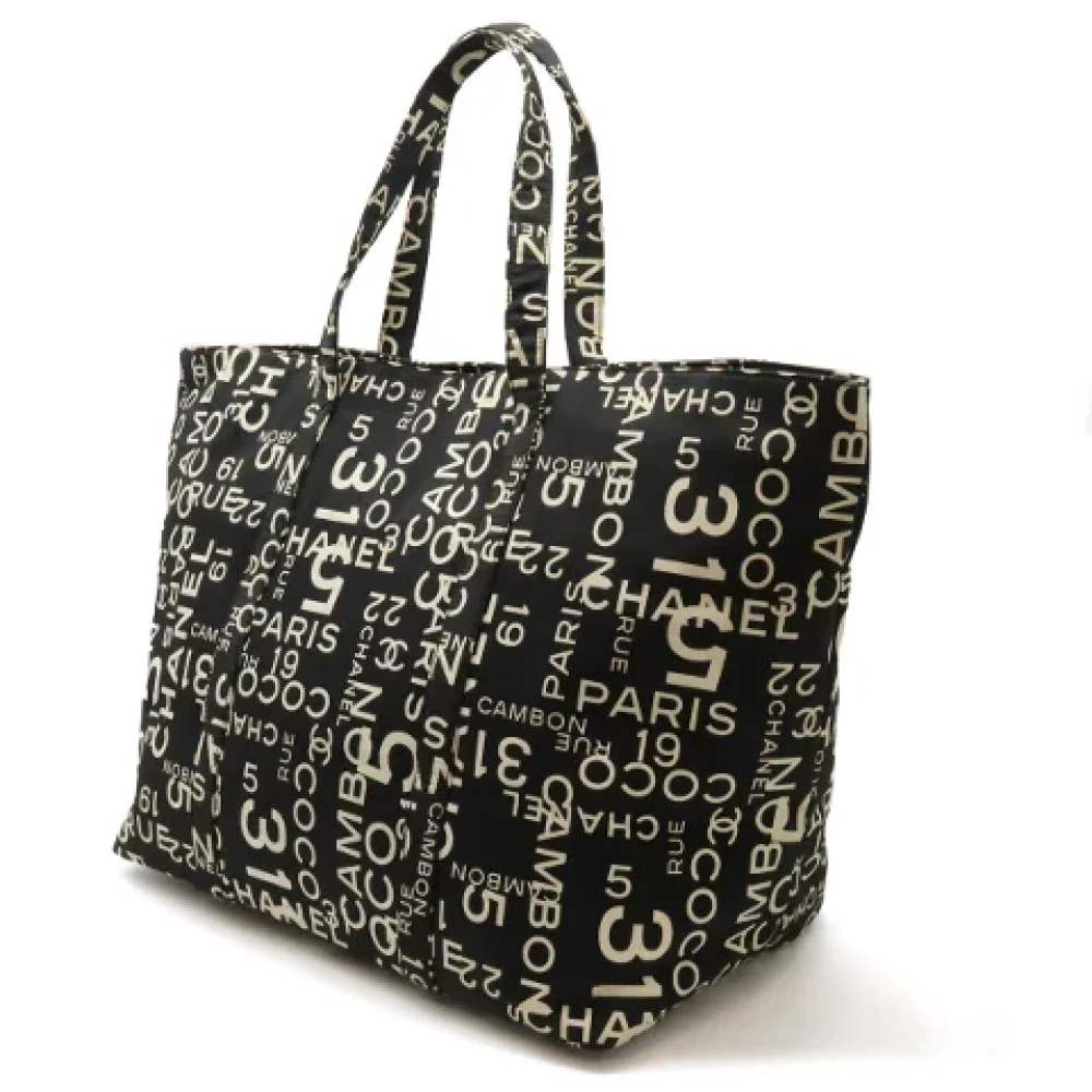 Chanel Vintage Pre-owned Canvas chanel-bags Black Dames