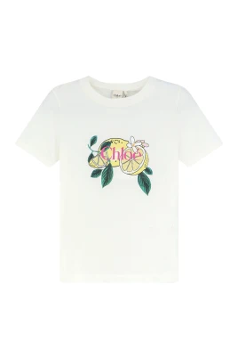 T-shirt i bomull med citronprint