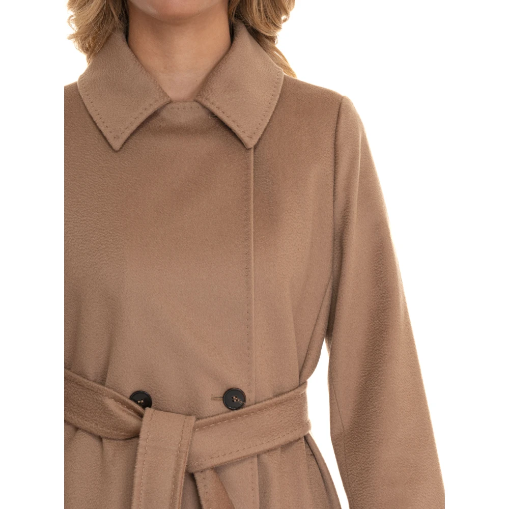Max Mara Studio Stijlvolle Winterjas voor Vrouwen Brown Dames