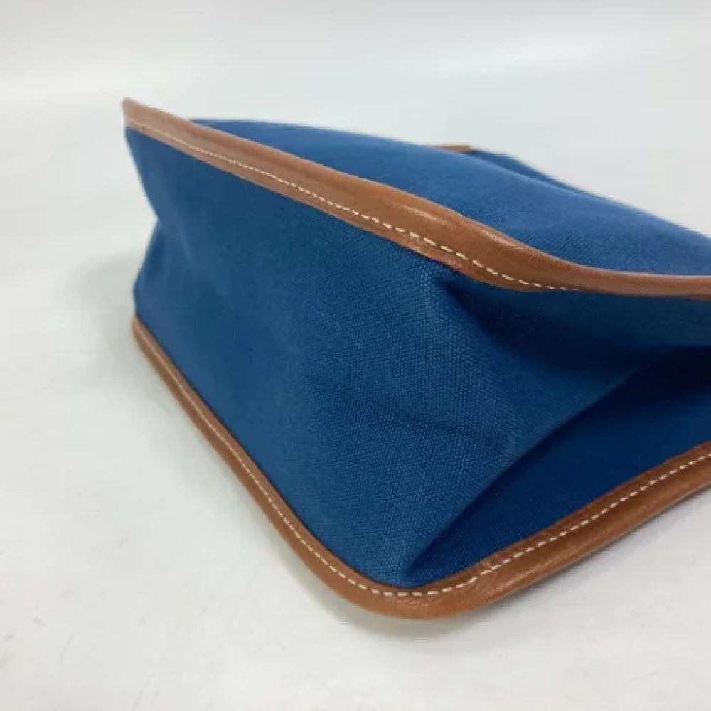 Hermès Vintage Pre-owned Fabric clutches Blue Heren