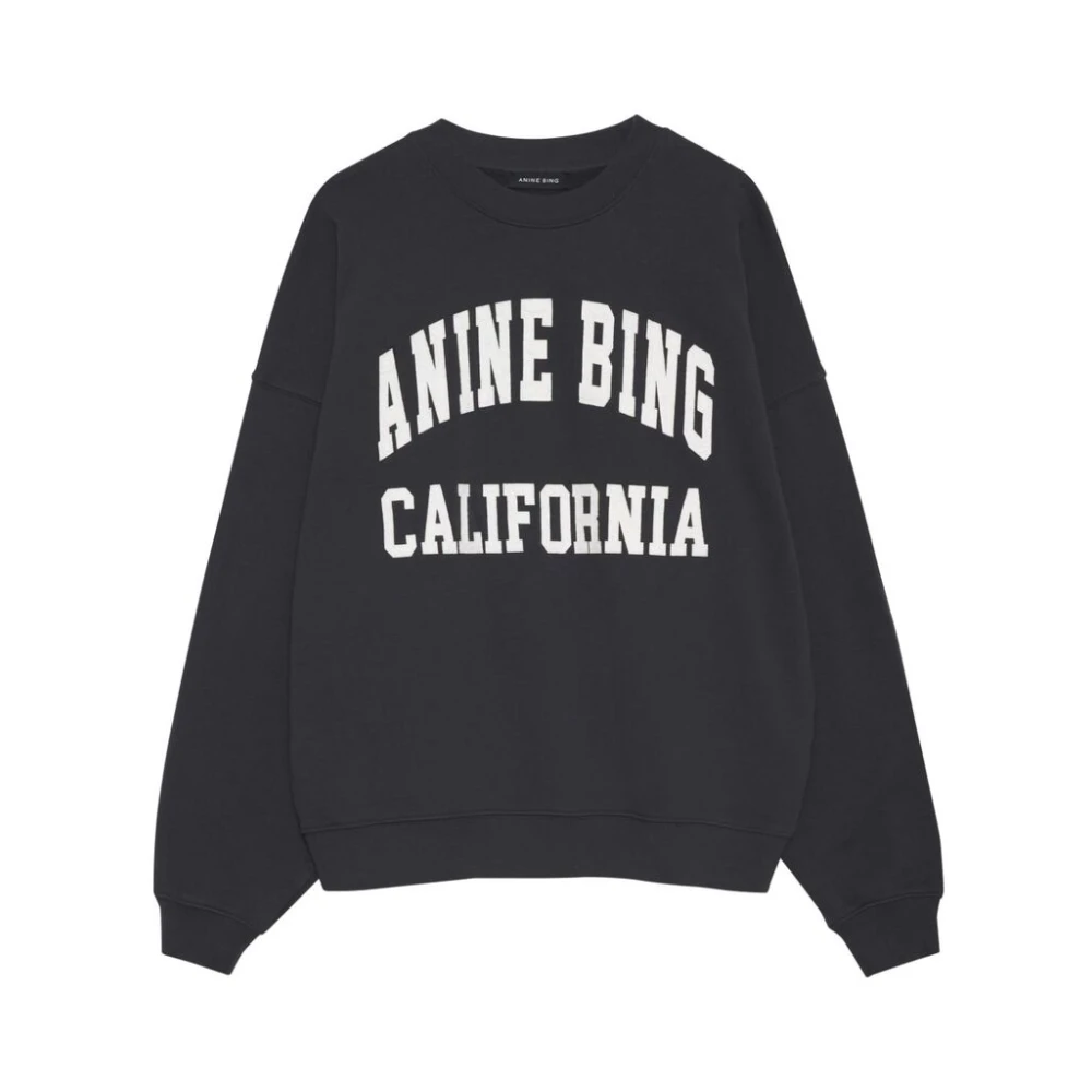 Anine Bing Women's Black Cotton Sweatshirt - Sweatshirts - M - Sweatshirts & Hoodies