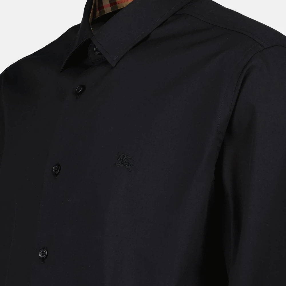 Burberry Klassieke Overhemd met Lange Mouwen Black Heren