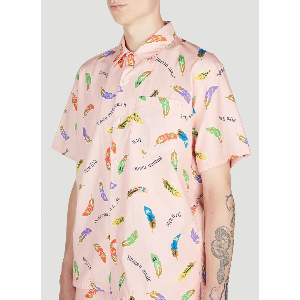 Human Made Shirts Pink Heren
