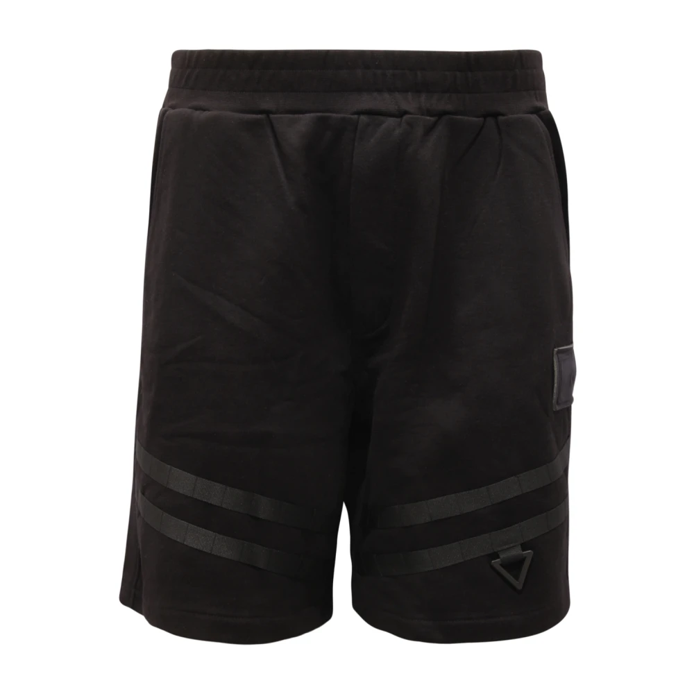Gaëlle Paris Men's Black Bermuda Shorts Made In Italy