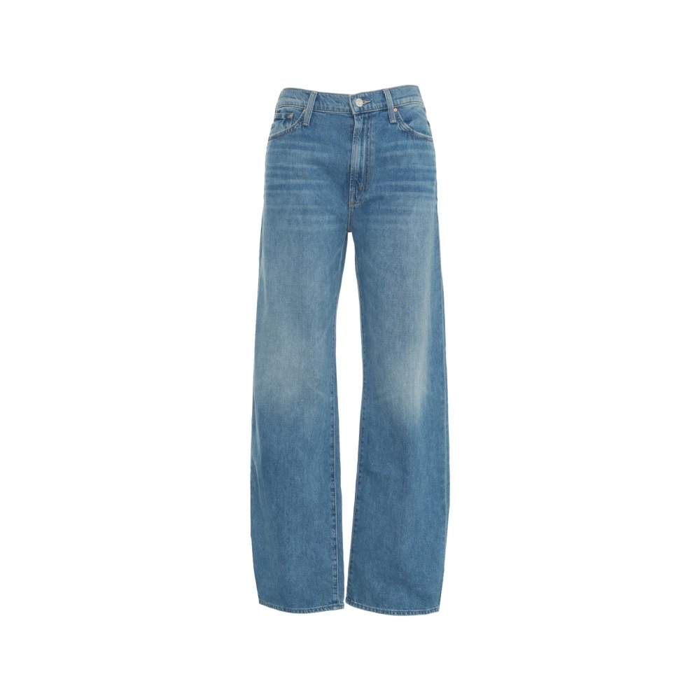 Mother Blauwe Wide Leg Jeans The Dodger Blue Dames
