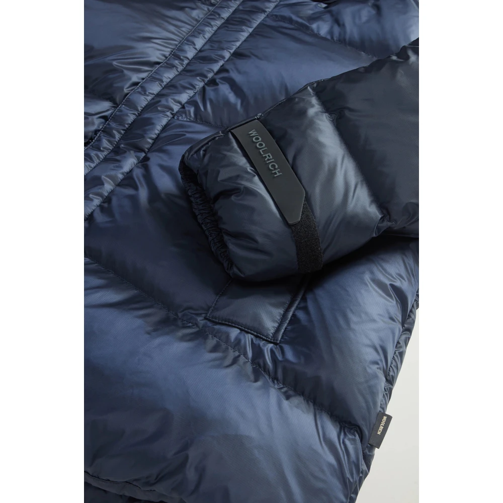 Woolrich Pertex Quantum Gewatteerde Eendendonsjas Blue Heren