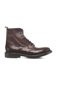 Braune Leder Schnürstiefeletten für Herren