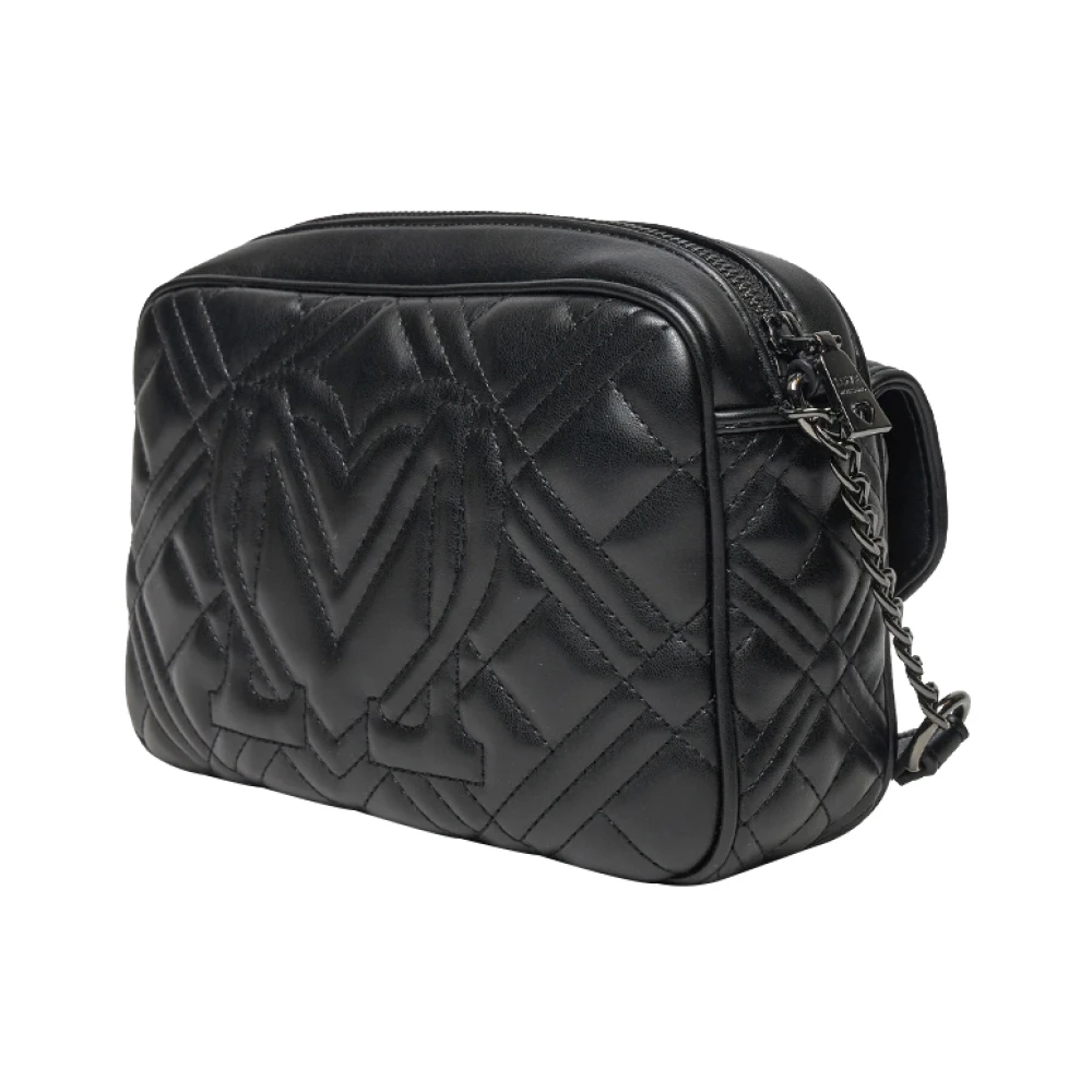 Moschino Zwarte Schoudertas Trendy en Elegant Black Dames