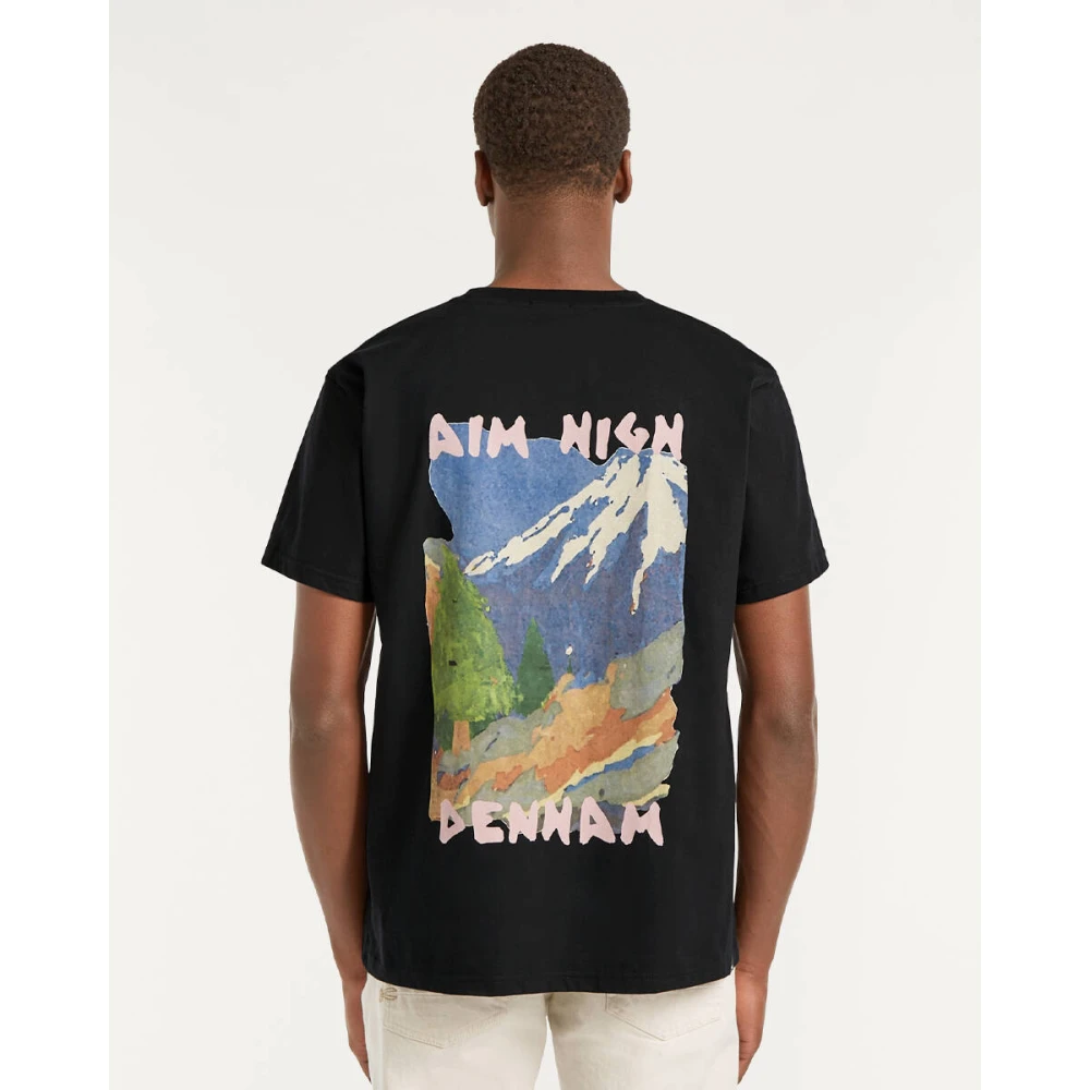 Denham The Jeanmaker Painter Tee Korte Mouw T-shirt Black Heren