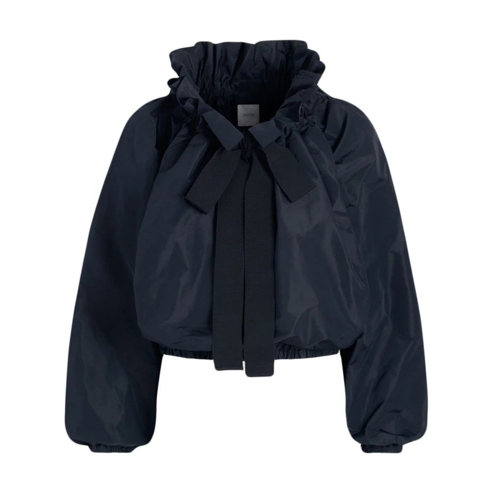 Patou Navy Blue Top met elastische manchetten Blue Dames