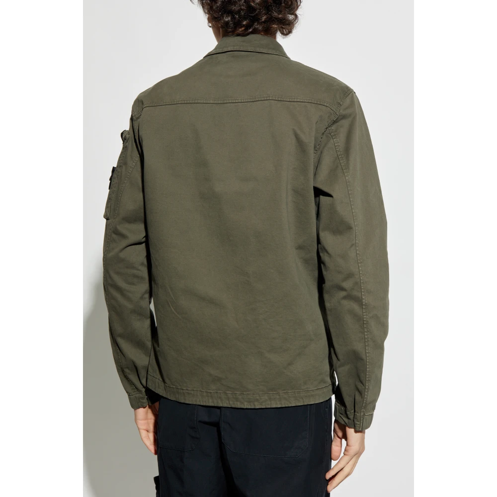 Stone Island Shirt met logo Green Heren