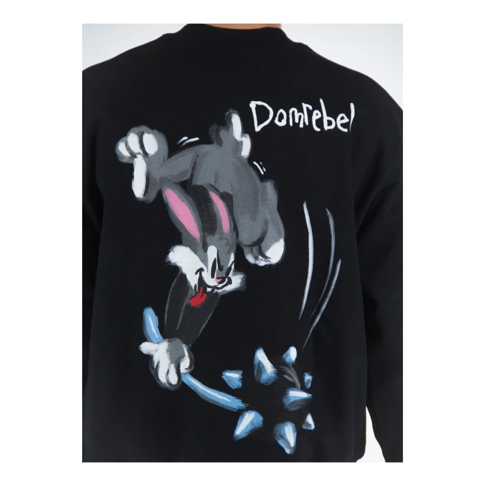 Domrebel Dizzy Crewneck Sweatshirt Black Heren