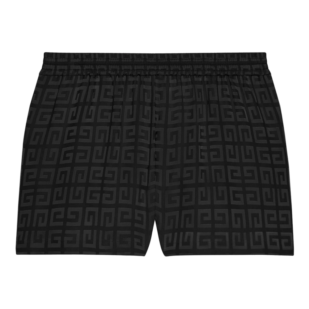 Givenchy Korte shorts met all-over 4G-patroon Black Dames