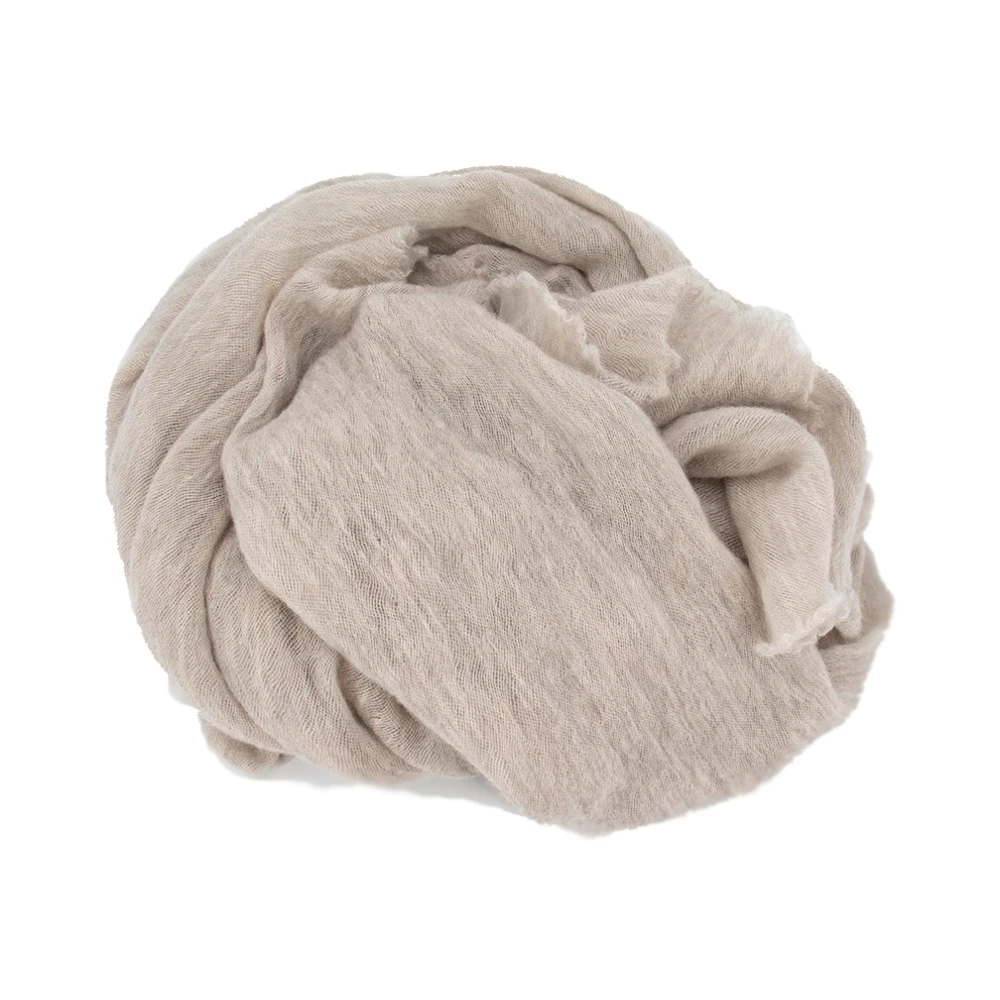 Fedeli Zacht Garen Sjaal voor Winterstijl Beige Heren