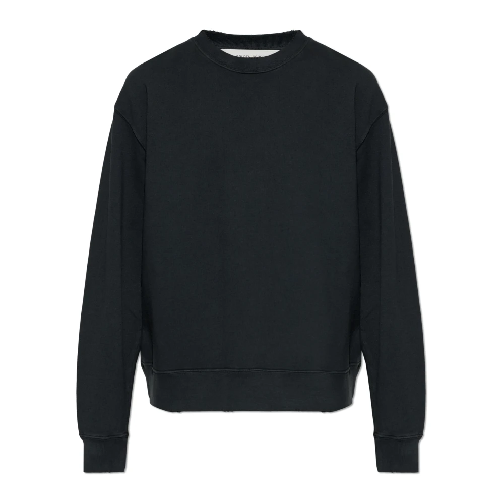 Golden Goose Men's Black Logo Sweatshirt - Sweatshirts - S - Sweatshirts & Hoodies