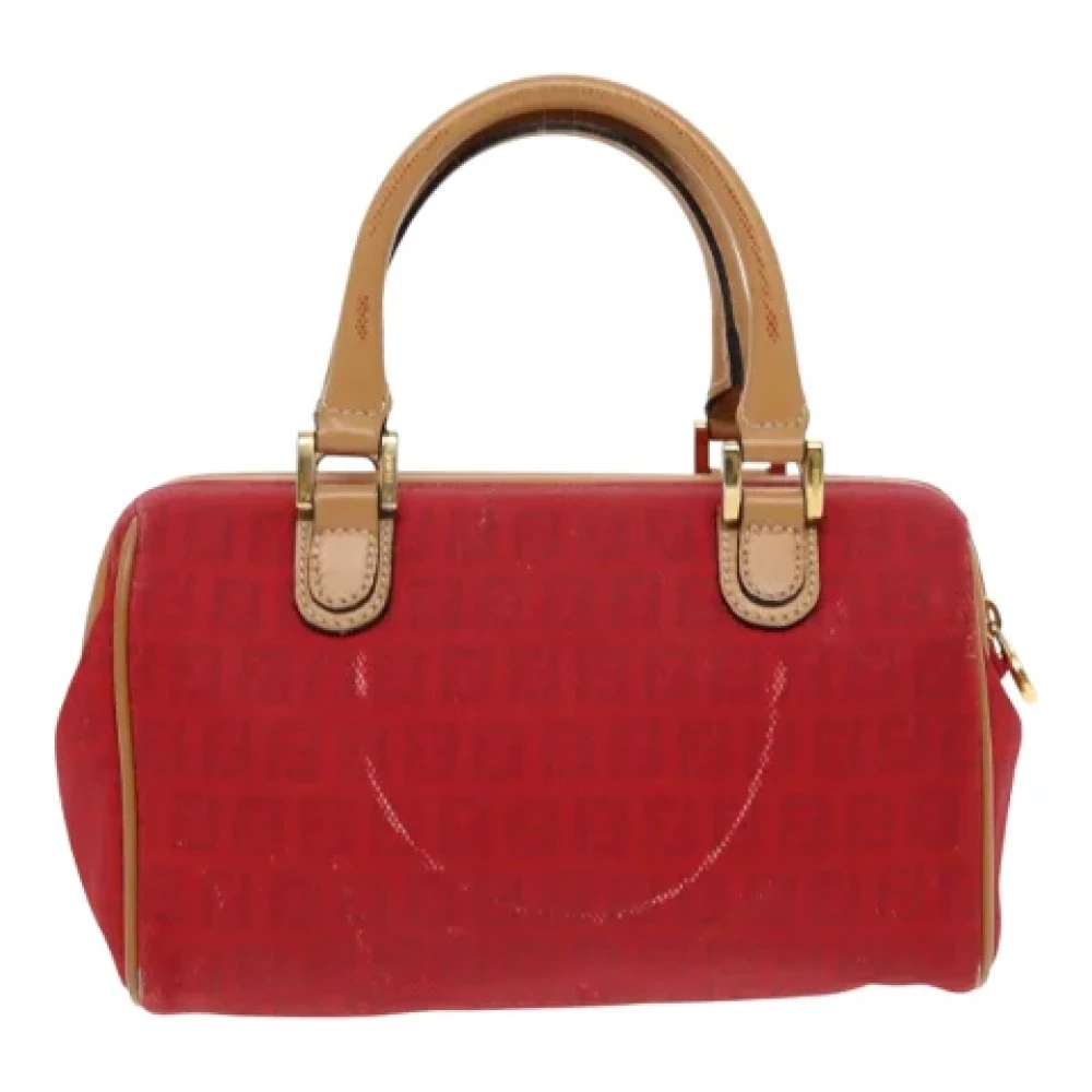 Fendi Vintage Pre-owned Canvas fendi-bags Red Dames