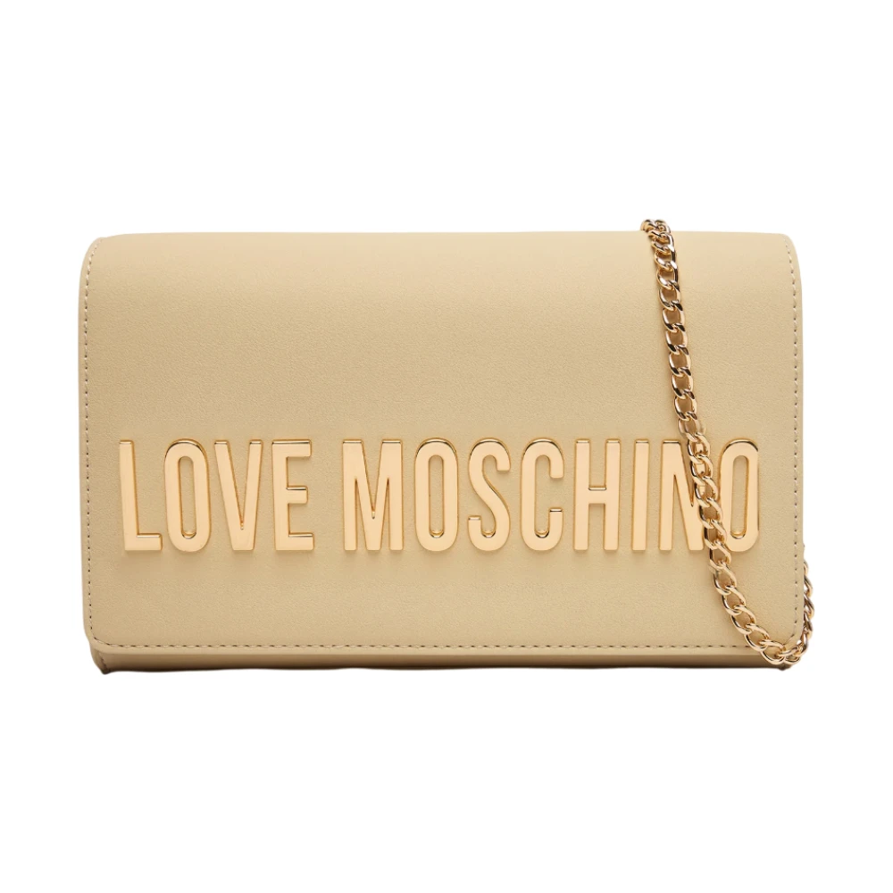 Love Moschino Vrouw Beige Tassen Dames, One Size, Schoudertas