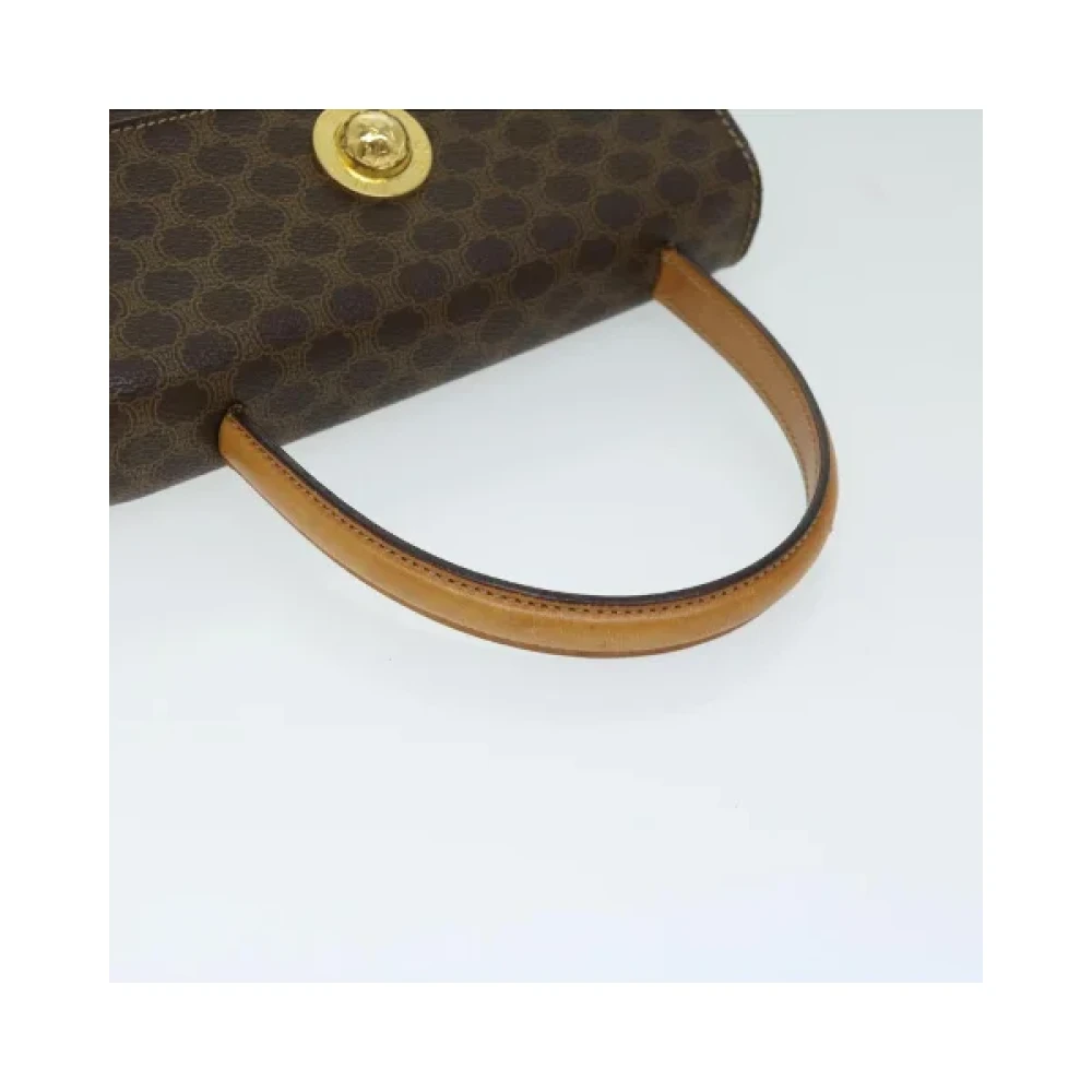 Celine Vintage Pre-owned Fabric handbags Brown Dames