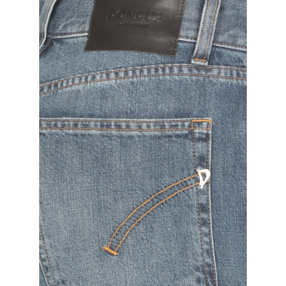 Dondup Blauwe Katoenen Jeans met Riemlussen Blue Dames
