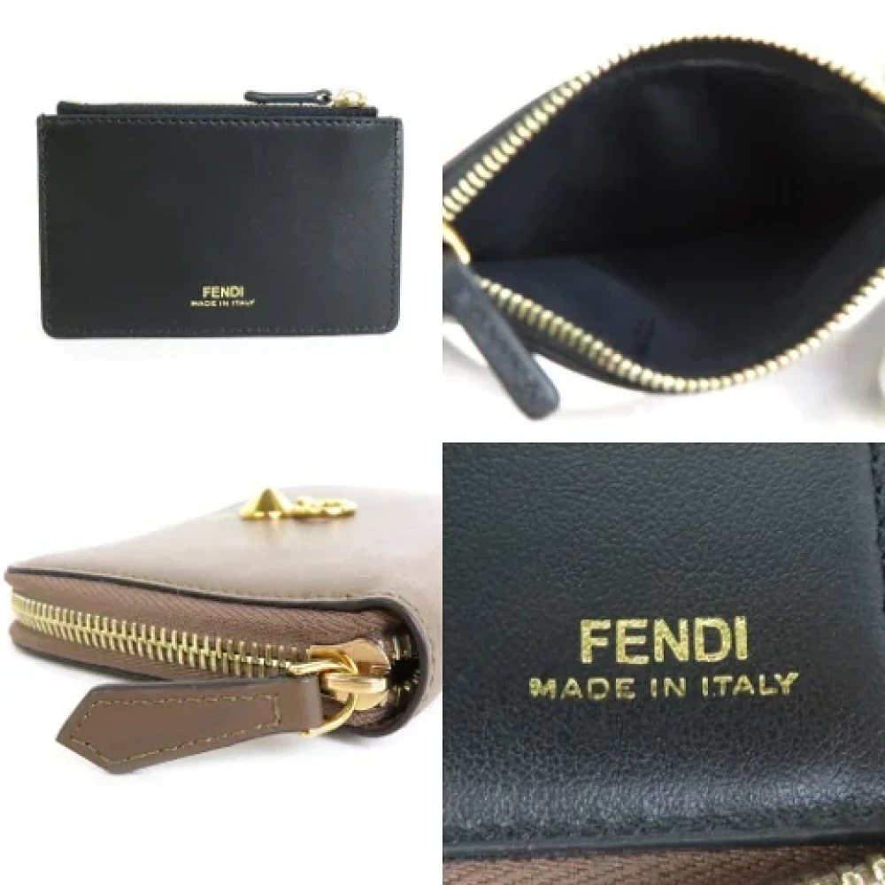 Fendi Vintage Pre-owned Leather wallets Brown Dames