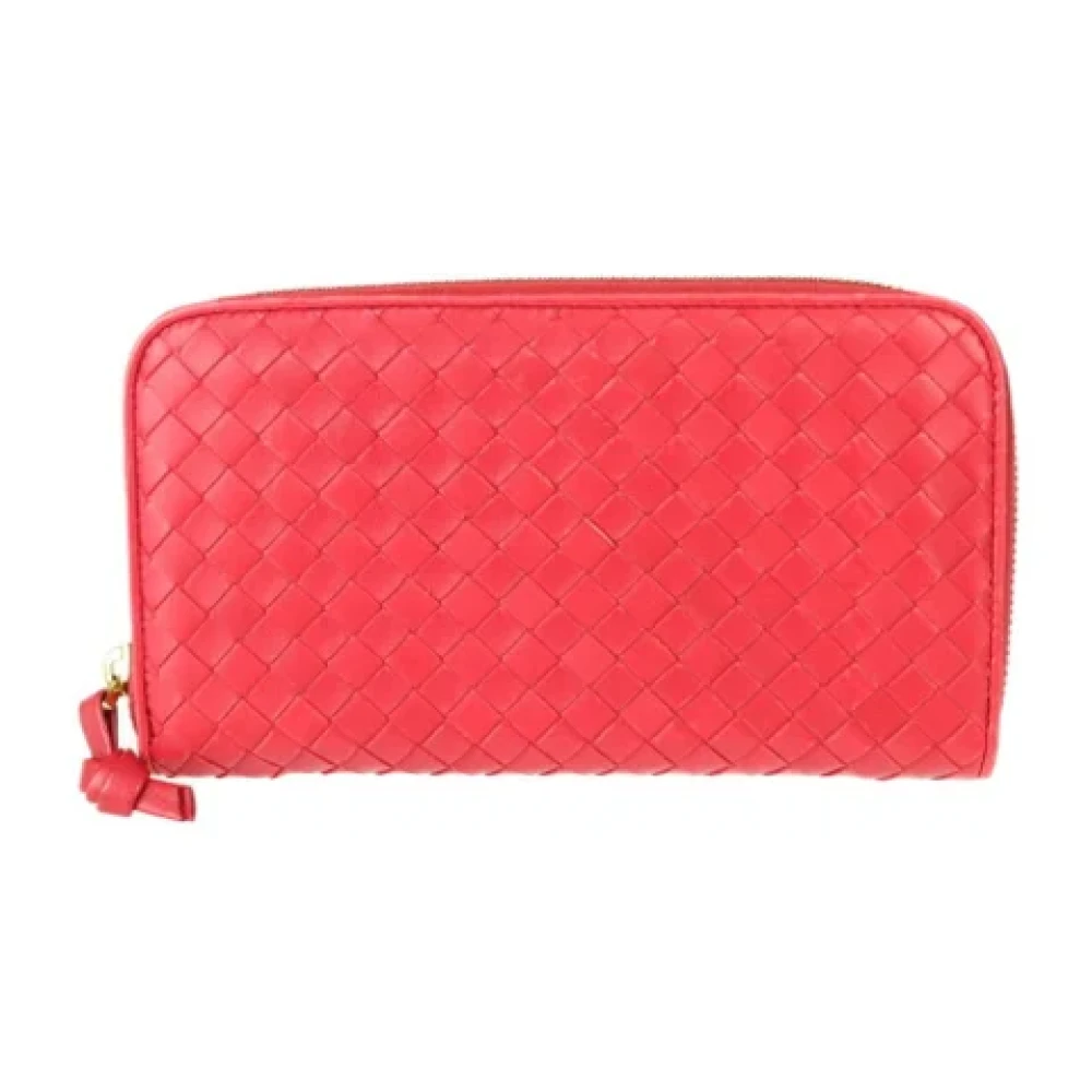 Bottega Veneta Vintage Pre-owned Leather wallets Red Dames