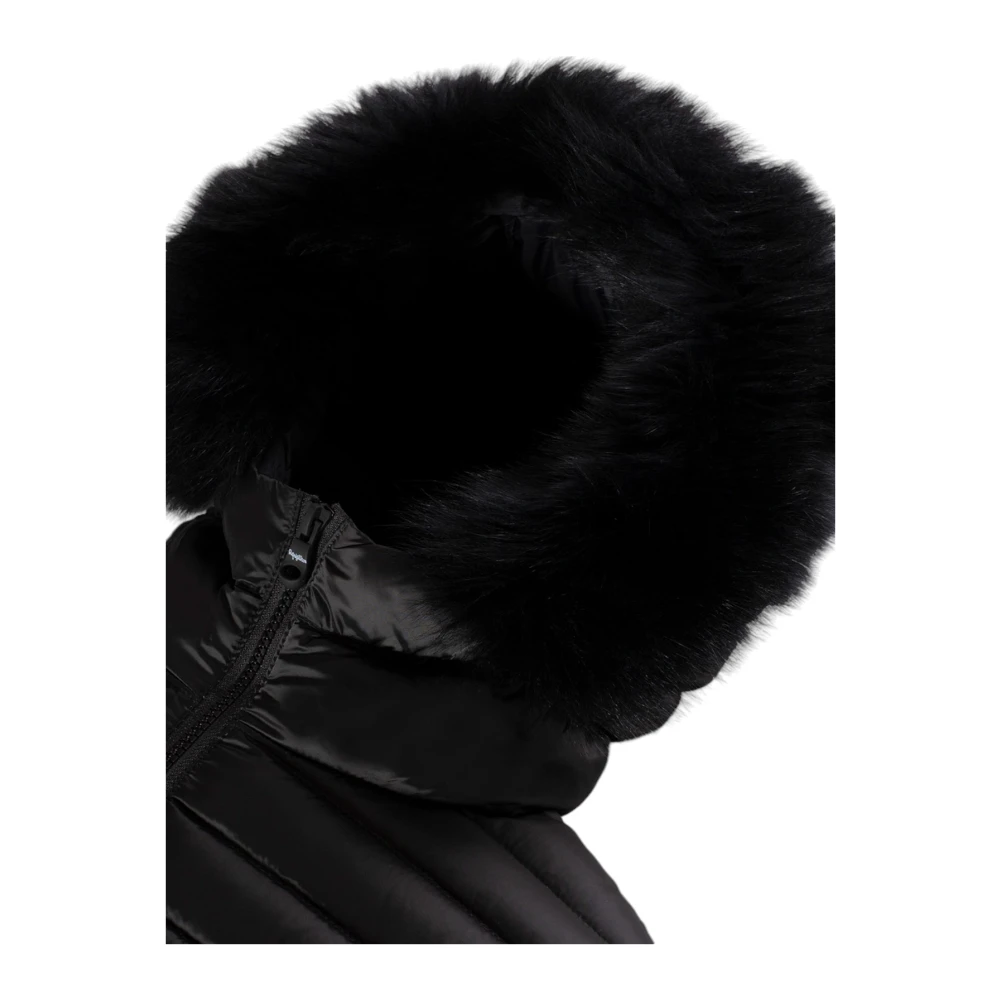 RefrigiWear Zwarte Winterjassen Black Dames